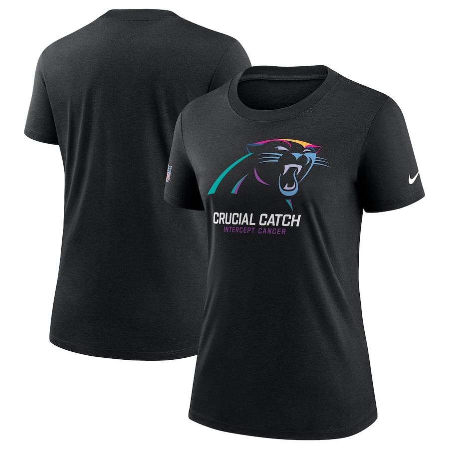 Women Carolina Panthers 2024 Nike NFL black T shirts